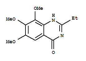 4(1H)-quinazolinone, 2-ethyl-6,7,8-trimethoxy-(9ci)Structure,35241-19-1Structure 4(1H)-quinazolinone, 2-ethyl-6,7,8-trimethoxy-(9ci) Structure,35241-19-1Structure