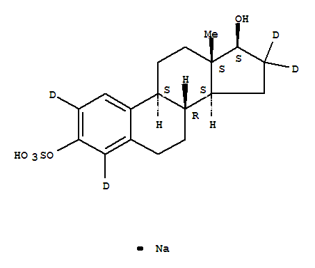 Sodium 17b-estradiol-2,4,16,16-d4 3-sulfate (stabilized with tris, 50% w/w)Structure,352431-50-6Structure Sodium 17b-estradiol-2,4,16,16-d4 3-sulfate (stabilized with tris, 50% w/w) Structure,352431-50-6Structure