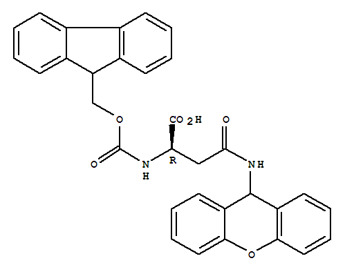 Fmoc-D-Asn(Xan)-Oh結(jié)構(gòu)式_353236-19-8結(jié)構(gòu)式
