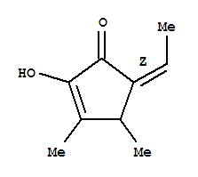 2-Cyclopenten-1-one,5-ethylidene-2-hydroxy-3,4-dimethyl-,(5z)-(9ci)Structure,353475-98-6Structure 2-Cyclopenten-1-one,5-ethylidene-2-hydroxy-3,4-dimethyl-,(5z)-(9ci) Structure,353475-98-6Structure