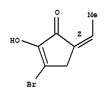 (5Z)-3-bromo-5-ethylidene-2-hydroxy-2-cyclopenten-1-oneStructure,353476-04-7Structure (5Z)-3-bromo-5-ethylidene-2-hydroxy-2-cyclopenten-1-one Structure,353476-04-7Structure