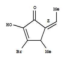 2-Cyclopenten-1-one,3-bromo-5-ethylidene-2-hydroxy-4-methyl-,(5z)-(9ci)Structure,353476-10-5Structure 2-Cyclopenten-1-one,3-bromo-5-ethylidene-2-hydroxy-4-methyl-,(5z)-(9ci) Structure,353476-10-5Structure
