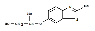 (9ci)-2-[(2-甲基-6-苯并噻唑)氧基]-1-丙醇結構式_35465-81-7結構式