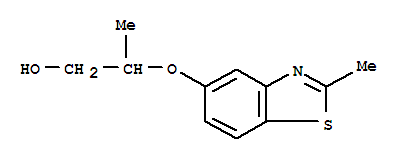 (9ci)-2-[(2-甲基-5-苯并噻唑)氧基]-1-丙醇結構式_35466-19-4結構式