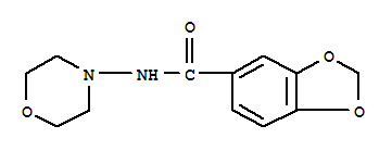 1,3-Benzodioxole-5-carboxamide,n-4-morpholinyl-(9ci)Structure,355831-04-8Structure 1,3-Benzodioxole-5-carboxamide,n-4-morpholinyl-(9ci) Structure,355831-04-8Structure