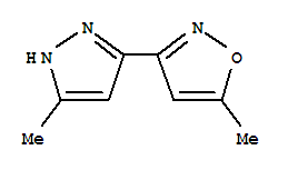 Isoxazole,5-methyl-3-(5-methyl-1h-pyrazol-3-yl)-(9ci)Structure,35592-90-6Structure Isoxazole,5-methyl-3-(5-methyl-1h-pyrazol-3-yl)-(9ci) Structure,35592-90-6Structure