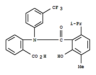 (9ci)-2-[[2-羥基-3-甲基-6-(1-甲基乙基)苯甲?；鵠[3-(三氟甲基]苯基]氨基]-苯甲酸結構式_35713-66-7結構式