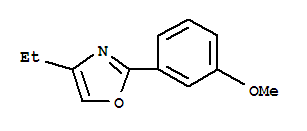 (9Ci)-4-乙基-2-(3-甲氧基苯基)-噁唑結(jié)構(gòu)式_365427-22-1結(jié)構(gòu)式