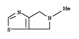 (9ci)-5,6-二氫-5-甲基-4H-吡咯并[3,4-d]噻唑結構式_365996-66-3結構式