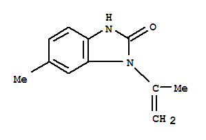 (9ci)-1,3-二氫-6-甲基-1-(1-甲基乙烯)-2H-苯并咪唑-2-酮結(jié)構(gòu)式_36743-76-7結(jié)構(gòu)式