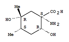 (1R,2S,4R,5S)-Rel-(9Ci)-1-氨基-2,5-二羥基-4,5-二甲基-環(huán)己烷羧酸結(jié)構(gòu)式_367507-83-3結(jié)構(gòu)式