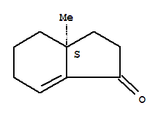 (3as)-(9ci)-2,3,3a,4,5,6-六氫-3a-甲基-1H-茚-1-酮結(jié)構(gòu)式_368875-09-6結(jié)構(gòu)式