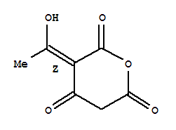 (3Z)-(9Ci)-3-(1-羥基亞乙基)-2H-吡喃-2,4,6(3H,5H)-三酮結(jié)構(gòu)式_368876-55-5結(jié)構(gòu)式