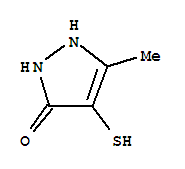 (9ci)-1,2-二氫-4-疏基-5-甲基-3H-吡唑-3-酮結(jié)構(gòu)式_370563-78-3結(jié)構(gòu)式