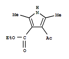 1H-pyrrole-3-carboxylicacid,4-acetyl-2,5-dimethyl-,ethylester(9ci)Structure,371933-91-4Structure 1H-pyrrole-3-carboxylicacid,4-acetyl-2,5-dimethyl-,ethylester(9ci) Structure,371933-91-4Structure