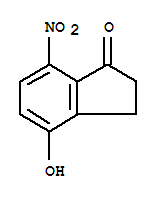 (9ci)-2,3-二氫-4-羥基-7-硝基-1H-茚-1-酮結構式_375825-58-4結構式