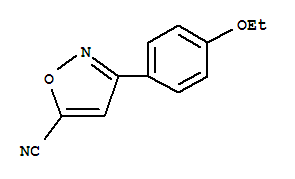 5-Isoxazolecarbonitrile,3-(4-ethoxyphenyl)-(9ci)Structure,377051-22-4Structure 5-Isoxazolecarbonitrile,3-(4-ethoxyphenyl)-(9ci) Structure,377051-22-4Structure