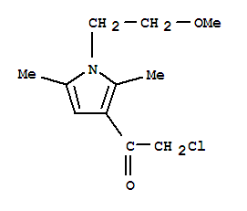 2-氯-1-[1-(2-甲氧基-乙基)-2,5-二甲基-1H-吡咯-3-基]-乙酮結(jié)構(gòu)式_379241-47-1結(jié)構(gòu)式