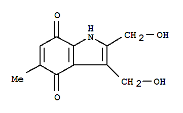 1H-indole-4,7-dione,2,3-bis(hydroxymethyl)-5-methyl-(9ci)Structure,379261-07-1Structure 1H-indole-4,7-dione,2,3-bis(hydroxymethyl)-5-methyl-(9ci) Structure,379261-07-1Structure