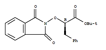(aR)-a-[(1,3-二氫-1,3-二氧代-2H-異吲哚-2-基)氧基]-苯丙酸-1,1-二甲基乙酸乙酯結構式_380886-37-3結構式