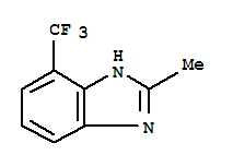 (9ci)-2-甲基-4-(三氟甲基)-1H-苯并咪唑結(jié)構(gòu)式_384-32-7結(jié)構(gòu)式