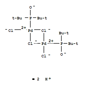 Dihydrogen di-mu-chlorodichlorobis(di-tert-butylphosphinito-kp)dipalladate(2-)Structure,386706-32-7Structure Dihydrogen di-mu-chlorodichlorobis(di-tert-butylphosphinito-kp)dipalladate(2-) Structure,386706-32-7Structure