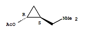 (1R,2S)-2-[(二甲基氨基)甲基]環(huán)丙基乙酸酯結(jié)構(gòu)式_387845-04-7結(jié)構(gòu)式