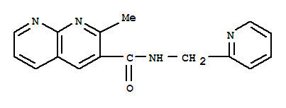 1,8-Naphthyridine-3-carboxamide,2-methyl-n-(2-pyridinylmethyl)-(9ci)Structure,388565-48-8Structure 1,8-Naphthyridine-3-carboxamide,2-methyl-n-(2-pyridinylmethyl)-(9ci) Structure,388565-48-8Structure