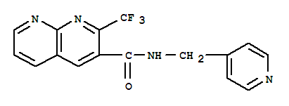 1,8-Naphthyridine-3-carboxamide,n-(4-pyridinylmethyl)-2-(trifluoromethyl)-(9ci)Structure,388565-56-8Structure 1,8-Naphthyridine-3-carboxamide,n-(4-pyridinylmethyl)-2-(trifluoromethyl)-(9ci) Structure,388565-56-8Structure