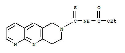 (9Ci)-[(8,9-二氫吡啶并[2,3-B][1,6]萘啶-7(6H)-基)硫氧代甲基]-氨基甲酸乙酯結(jié)構(gòu)式_389117-42-4結(jié)構(gòu)式