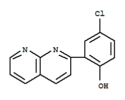 Phenol ,4-chloro-2-(1,8-naphthyridin-2-yl)-(9ci)Structure,389117-46-8Structure Phenol ,4-chloro-2-(1,8-naphthyridin-2-yl)-(9ci) Structure,389117-46-8Structure