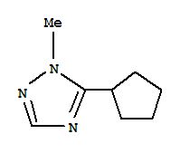 (9ci)-5-環(huán)戊基-1-甲基-1H-1,2,4-噻唑結(jié)構(gòu)式_389606-94-4結(jié)構(gòu)式
