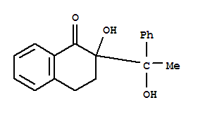 1(2H)-naphthalenone, 3,4-dihydro-2-hydroxy-2-(1-hydroxy-1-phenylethyl)-Structure,38990-69-1Structure 1(2H)-naphthalenone, 3,4-dihydro-2-hydroxy-2-(1-hydroxy-1-phenylethyl)- Structure,38990-69-1Structure