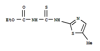 (9Ci)-[[(5-甲基-2-噻唑)氨基]硫氧代甲基]-氨基甲酸乙酯結(jié)構(gòu)式_39122-63-9結(jié)構(gòu)式