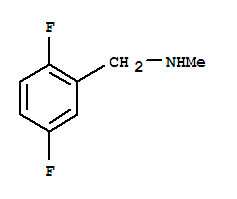 Benzenemethanamine,2,5-difluoro-n-methyl-(9ci)Structure,392691-70-2Structure Benzenemethanamine,2,5-difluoro-n-methyl-(9ci) Structure,392691-70-2Structure