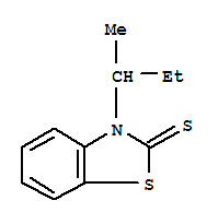 (9ci)-3-(1-甲基丙基)-2(3H)-苯并噻唑硫酮結(jié)構(gòu)式_39543-15-2結(jié)構(gòu)式