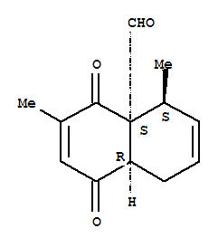 (4Ar,5R,8As)-Rel-(9Ci)-1,5,8,8A-四氫-3,5-二甲基-1,4-二氧代-4A(4H)-萘羧醛結(jié)構(gòu)式_395643-39-7結(jié)構(gòu)式