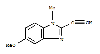 (9ci)-2-乙炔-5-甲氧基-1-甲基-1H-苯并咪唑結(jié)構(gòu)式_39656-92-3結(jié)構(gòu)式