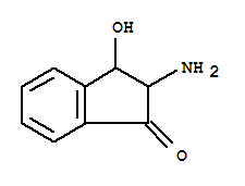 2-氨基-2,3-二氫-3-羥基-1H-茚-1-酮結(jié)構(gòu)式_39819-79-9結(jié)構(gòu)式
