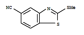 5-Benzothiazolecarbonitrile,2-(methylthio)-(9ci)Structure,401567-16-6Structure 5-Benzothiazolecarbonitrile,2-(methylthio)-(9ci) Structure,401567-16-6Structure