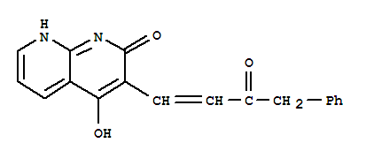 (9ci)-4-羥基-3-(3-氧代-4-苯基-1-丁烯)-1,8-萘啶-2(1h)-酮結(jié)構(gòu)式_401938-44-1結(jié)構(gòu)式