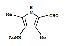 (9ci)-n-(5-甲?；?2,4-二甲基-1H-吡咯-3-基)-乙酰胺結(jié)構(gòu)式_40236-27-9結(jié)構(gòu)式