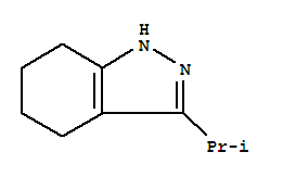 (9ci)-4,5,6,7-四氫-3-(1-甲基乙基)-1H-吲唑結(jié)構(gòu)式_402512-54-3結(jié)構(gòu)式