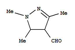 (9ci)-4,5-二氫-1,3,5-三甲基-1H-吡唑-4-羧醛結(jié)構(gòu)式_402600-56-0結(jié)構(gòu)式