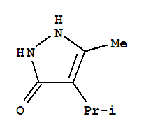 3H-pyrazol-3-one, 1,2-dihydro-5-methyl-4-(1-methylethyl)-(9ci)Structure,402601-45-0Structure 3H-pyrazol-3-one, 1,2-dihydro-5-methyl-4-(1-methylethyl)-(9ci) Structure,402601-45-0Structure