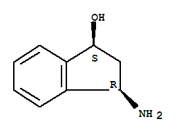 (1r,3s)-rel-(9ci)-3-氨基-2,3-二氫-1H-茚-1-醇結構式_403672-03-7結構式