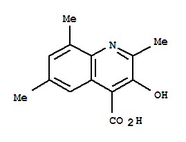 4-Quinolinecarboxylicacid,3-hydroxy-2,6,8-trimethyl-(9ci)Structure,40445-40-7Structure 4-Quinolinecarboxylicacid,3-hydroxy-2,6,8-trimethyl-(9ci) Structure,40445-40-7Structure