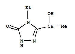 3H-1,2,4-triazol-3-one, 4-ethyl-2,4-dihydro-5-(1-hydroxyethyl)-(9ci)Structure,404595-24-0Structure 3H-1,2,4-triazol-3-one, 4-ethyl-2,4-dihydro-5-(1-hydroxyethyl)-(9ci) Structure,404595-24-0Structure