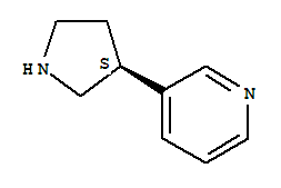 (9CI)-3-(3S)-3-吡咯烷-吡啶結(jié)構式_404892-27-9結(jié)構式