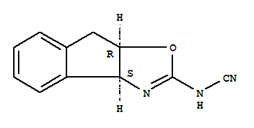 (9ci)-[(3as,8ar)-3a,8a-二氫-8h-茚并[1,2-d]噁唑-2-基]-氨腈結(jié)構(gòu)式_404942-39-8結(jié)構(gòu)式
